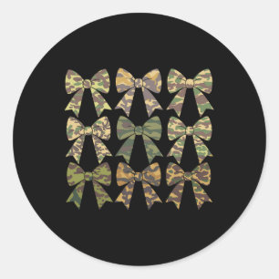 Adesivo Redondo Camouflage Arco Camo Camo Coquette Arco Hunting