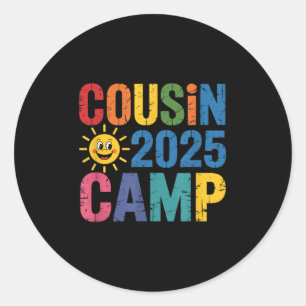 Adesivo Redondo Camp 2025 Camisa - Sindicato Colorido Da Família S