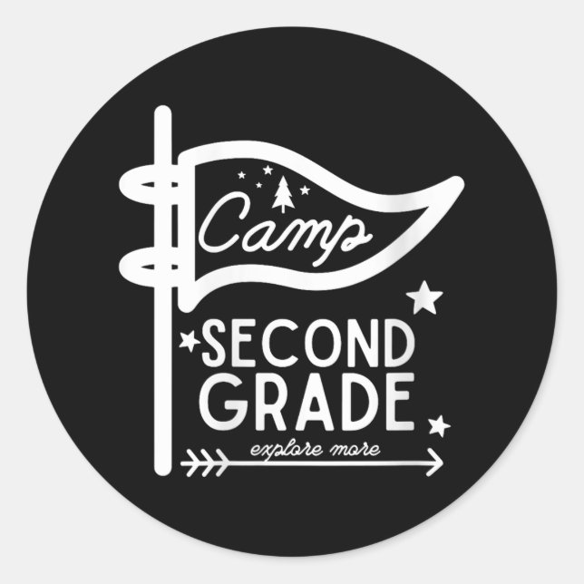 Adesivo Redondo Camp de Mulheres de Segundo Grau Campanha segundo  (Frente)