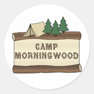 Adesivo Redondo Camp Morningwood