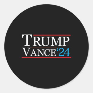 Adesivo Redondo Campanha Trump Vance 2024 Trump Mens Jd Vanc
