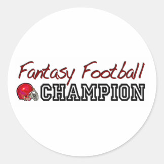 Adesivo Redondo Campeão de Futebol Fantasy