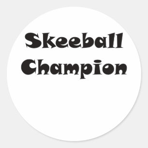 Adesivo Redondo Campeão de Skeeball