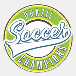 Adesivo Redondo Campeões Brasileiros de Futebol
