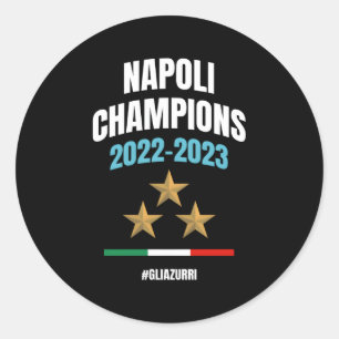 Adesivo Redondo Campeões Napoli 2022-2023