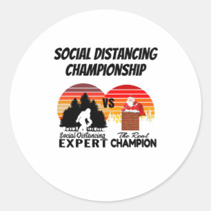 Adesivo Redondo Campeonato de Distância Social - Yeti
