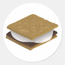 Adesivo Redondo Campfire S'mores
