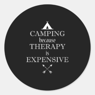 Adesivo Redondo Camping 