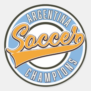 Adesivo Redondo Câmpions de Futebol da Argentina