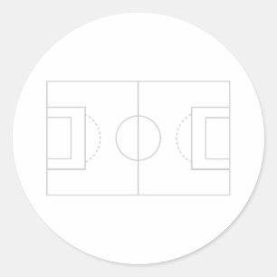 Adesivo Redondo campo de futebol