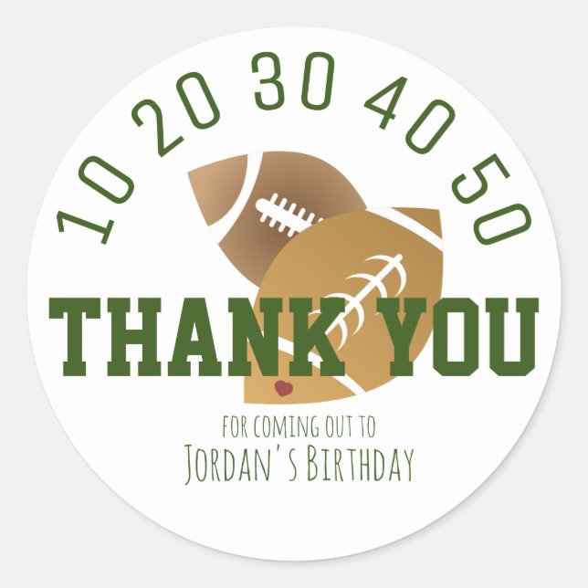 Adesivo Redondo Campo de futebol moderno (Frente)