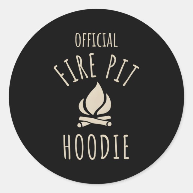 Adesivo Redondo Campo Oficial de Campfire Bonfire (Frente)