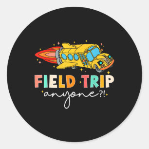 Adesivo Redondo Campo Trip Anyone_ Field Day Deixe Os Jogos Começa