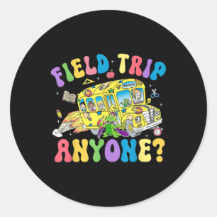 Adesivo Redondo Campo Trip Anyone_ Field Day Deixe Os Jogos Começa