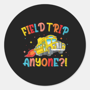 Adesivo Redondo Campo Trip Anyone School Trips Dia 2025 Teac