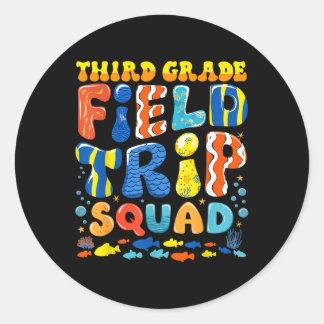 Adesivo Redondo Campo Trip Peixe Aquário 3º Professor S
