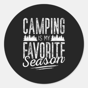 Adesivo Redondo Campos Campos Homens Crianças Camper Rv Camping Fé