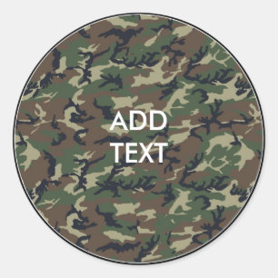 Adesivo Redondo Camuflagem