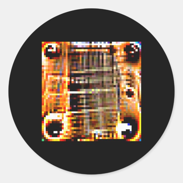 Adesivo Redondo Camuflagem De Reconhecimento Anti-Facial Adversári (Frente)