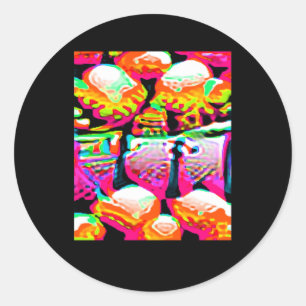 Adesivo Redondo Camuflagem De Reconhecimento Anti-Facial Adversári