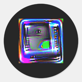 Adesivo Redondo Camuflagem De Reconhecimento Anti-Facial Adversári