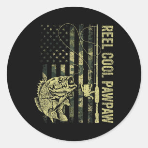 Adesivo Redondo Camuflagem Pawpaw Legal de Mens Reel