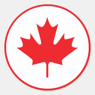 Adesivo Redondo Canadá