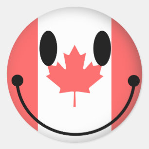 Adesivo Redondo Canadá
