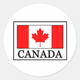 Adesivo Redondo Canadá