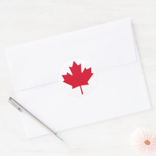 Adesivo Redondo Canadá Maple Leaf Patriotic Free Not For Sale (Fol