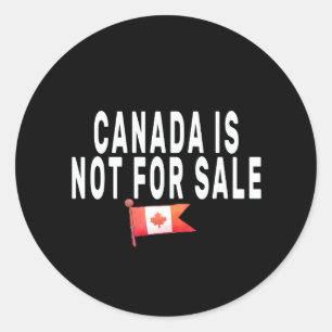 Adesivo Redondo Canadá não é para venda, orgulhoso de ser canadens