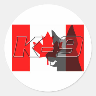 Adesivo Redondo CanadáK9
