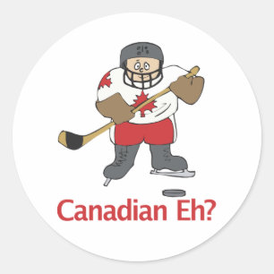 Adesivo Redondo Canadense Eh?