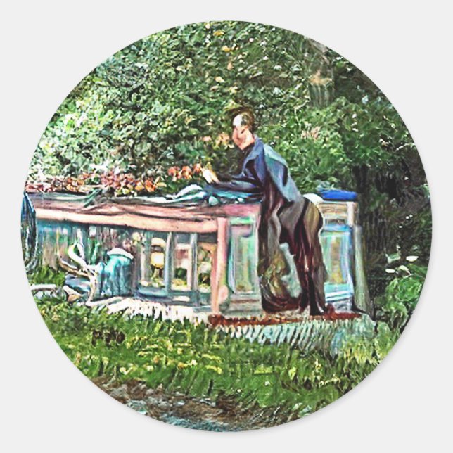 ADESIVO REDONDO CANALS AND NARROWBOATS (Frente)