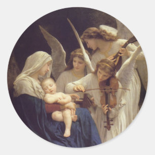 Adesivo Redondo Canção dos anjos