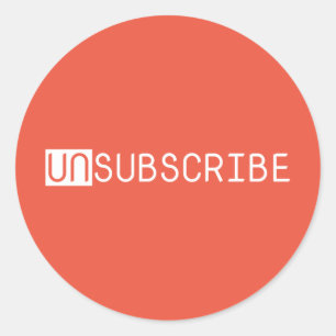 Adesivo Redondo cancelar inscrição