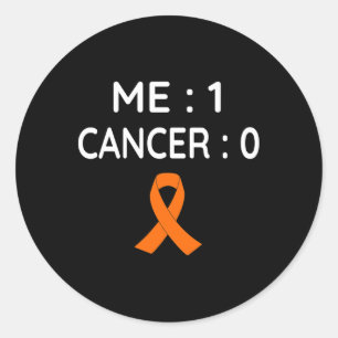 Adesivo Redondo Cancer 0 Sensibilização para a Leucemia