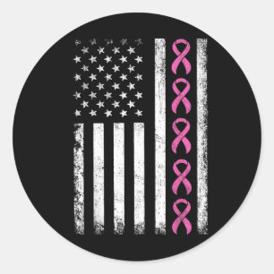Adesivo Redondo Cancer Breve Camisas Bandeira Americana Cancer A