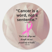 Cancer Classic Round Sticker
