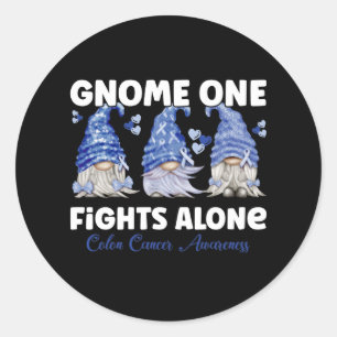 Adesivo Redondo Cancer Colorretal do Cancer Colônico Fita Azul Es