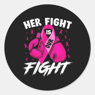 Adesivo Redondo Cancer Da Mama A Luta É O Nosso Cancer De Luta