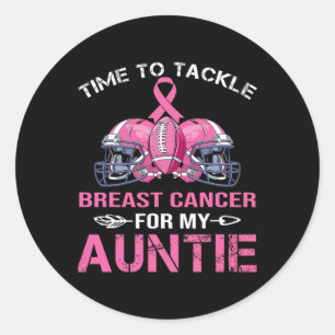 Adesivo Redondo Cancer Da Mama Para A Minha Tia Futebol