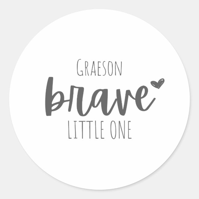 Adesivo Redondo cancer de infância. corajoso. Autocolantes e etiqu (Frente)