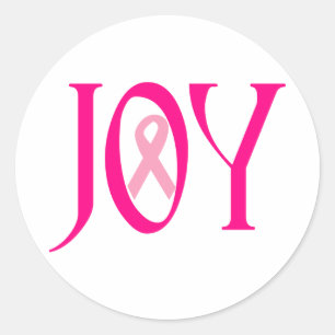 Adesivo Redondo Cancer de mama Joy Stickers