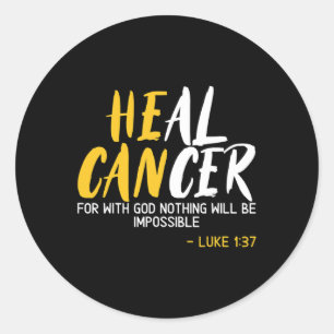 Adesivo Redondo Cancer de saudação de Cancer infantil Supo do Mês