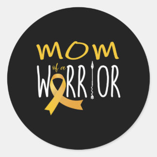 Adesivo Redondo Cancer infantil, mãe de um guerreiro