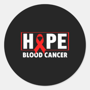 Adesivo Redondo Cancer Sanguíneo - Esperança para a consciência do