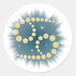 Adesivo Redondo Cancro 22. junho até 22. julho autocolante