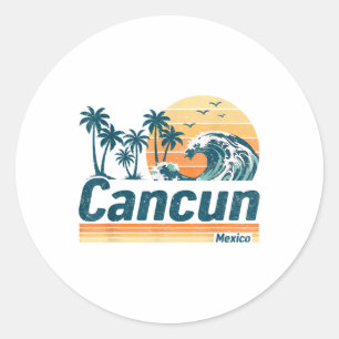 Adesivo Redondo Cancún Group Matching Family Vacing Summer