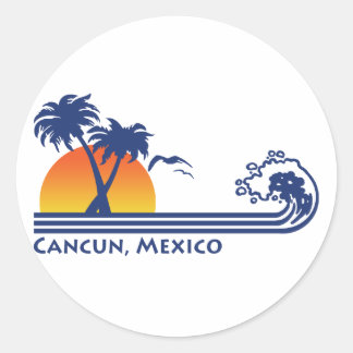 Adesivo Redondo Cancun México